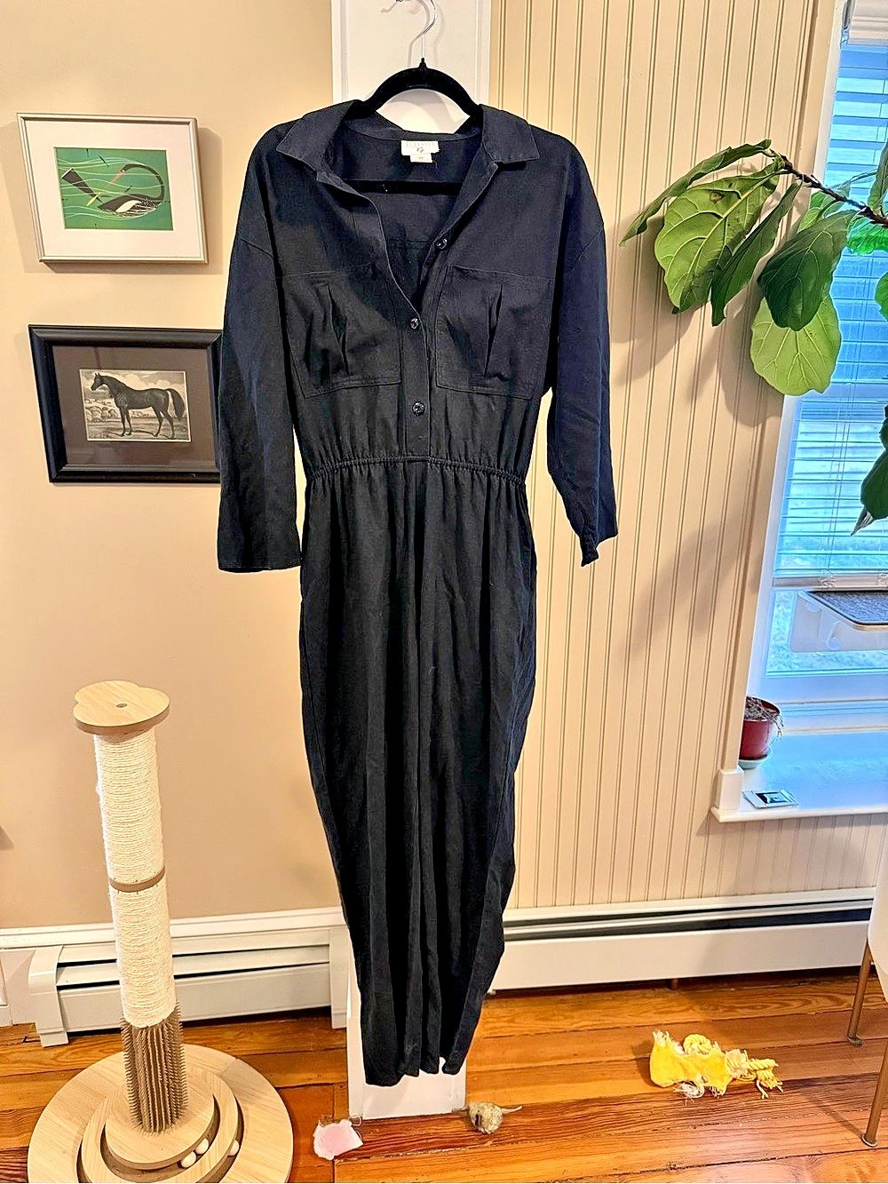Georgiou Black Silk jumpsuit